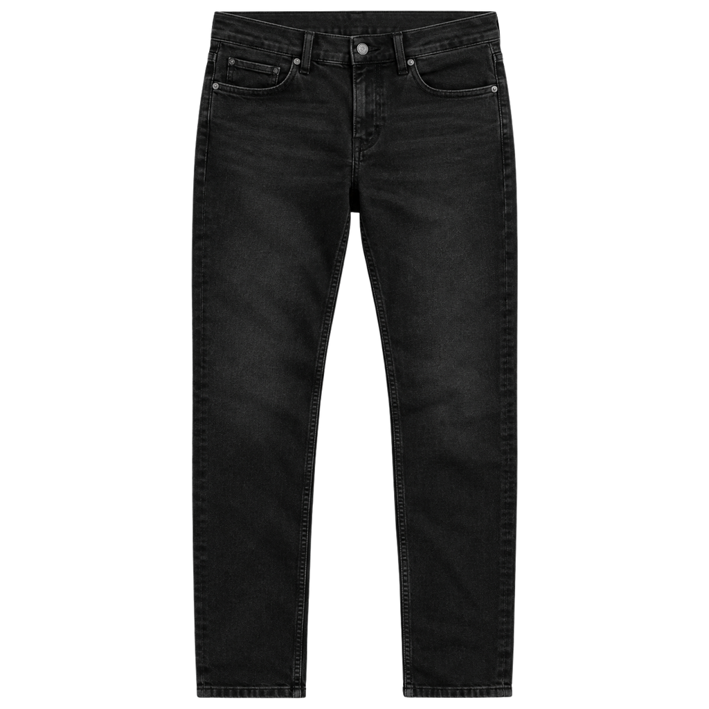 Black Slim-Fit Stretch Denim Jeans | Flinttsdrown