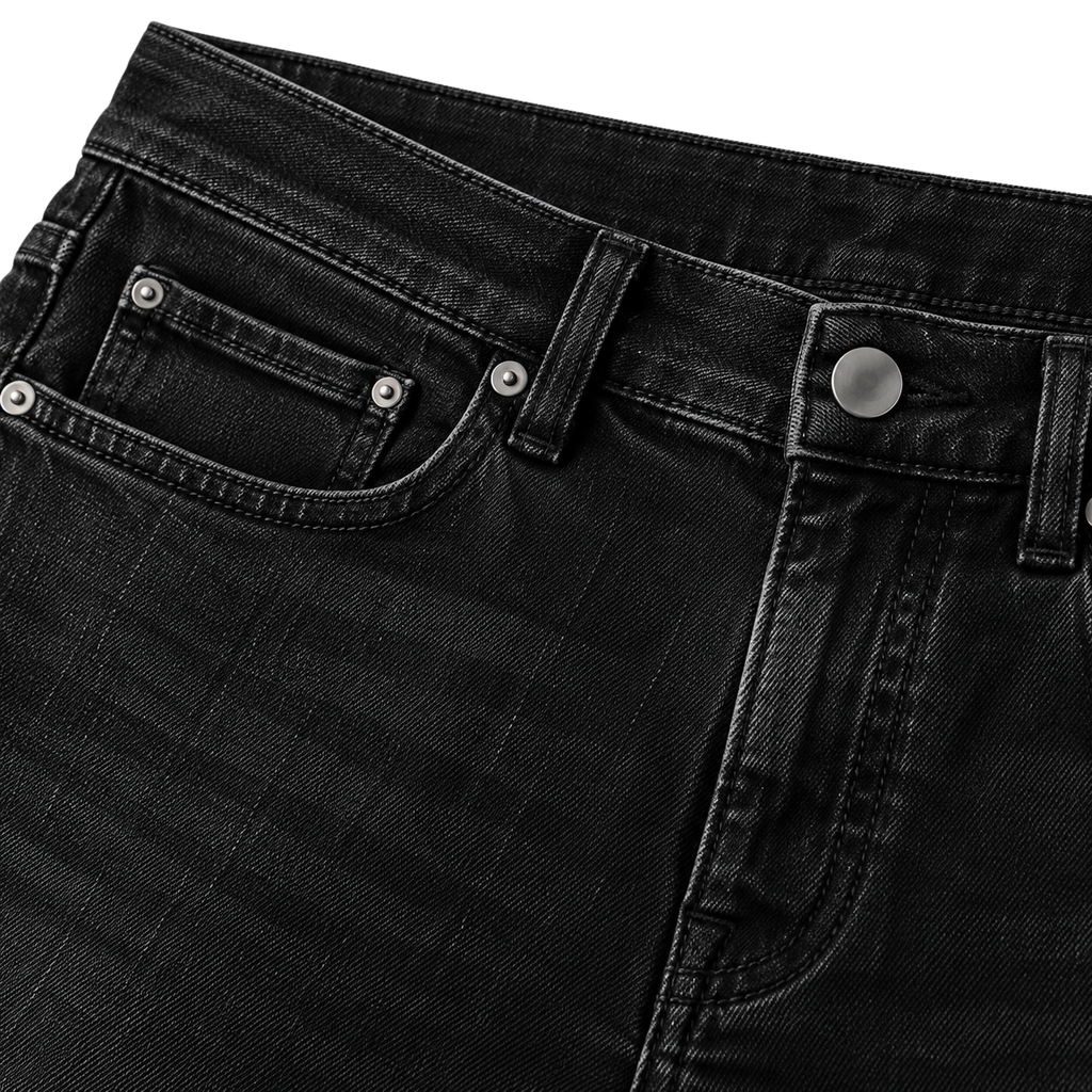 Black Slim-Fit Stretch Denim Jeans | Flinttsdrown