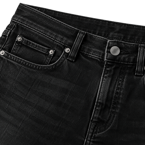 Black Slim-Fit Stretch Denim Jeans | Flinttsdrown