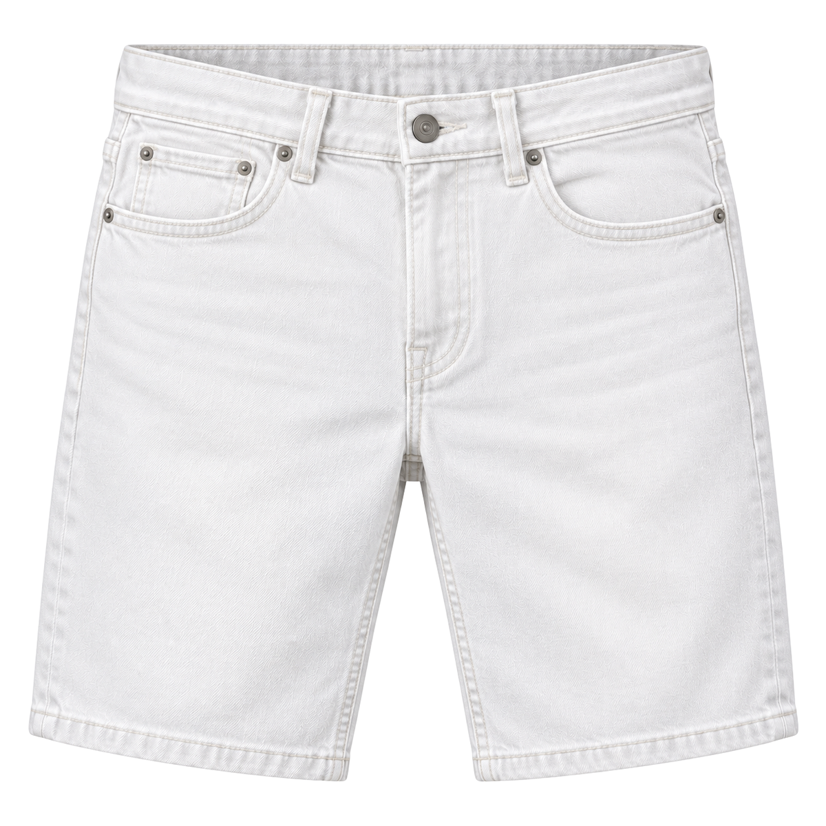 White Premium Denim Shorts | Flinttsdrown