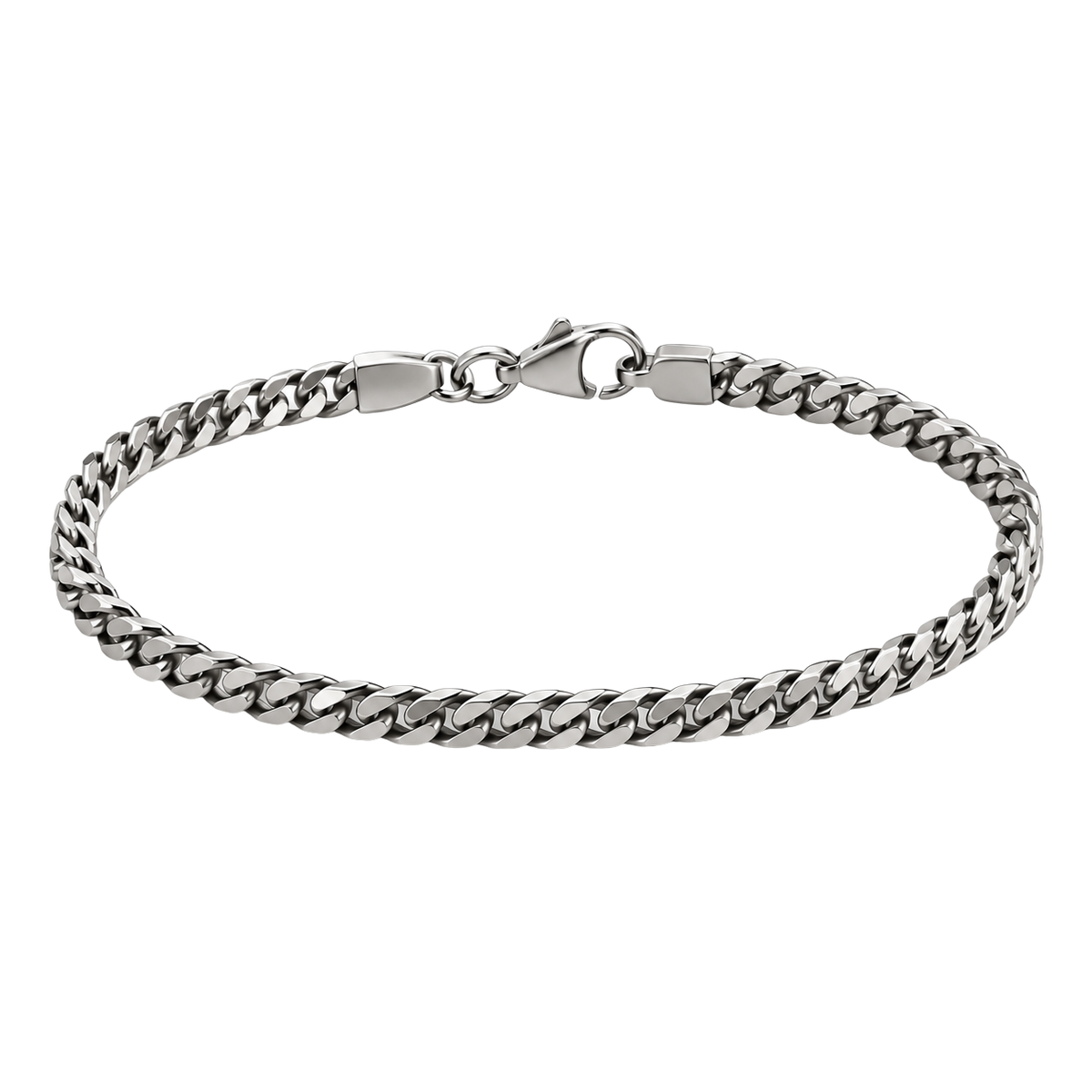 Slim Stainless Steel Curb Bracelet | Flinttsdrown