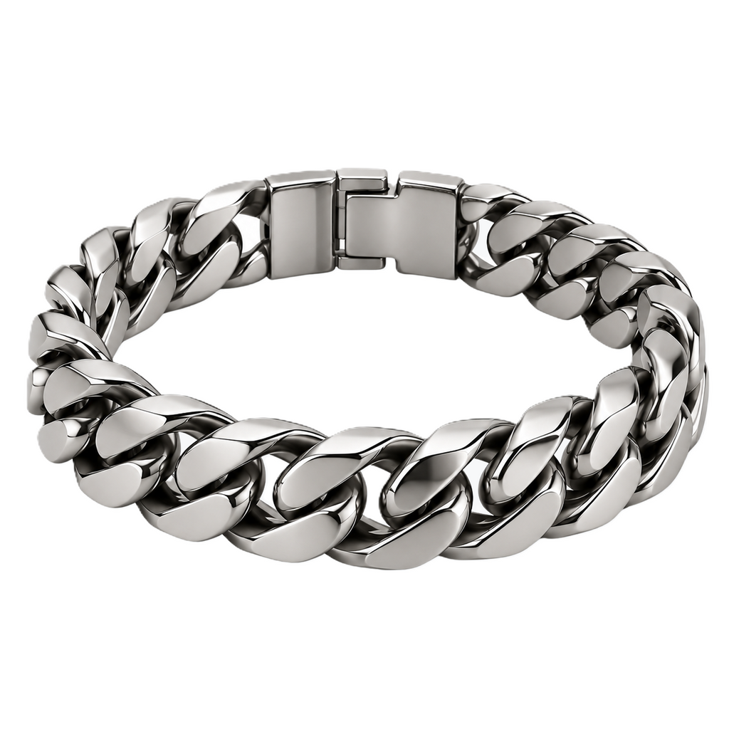 Chunky Stainless Steel Cuban Bracelet | Flinttsdrown