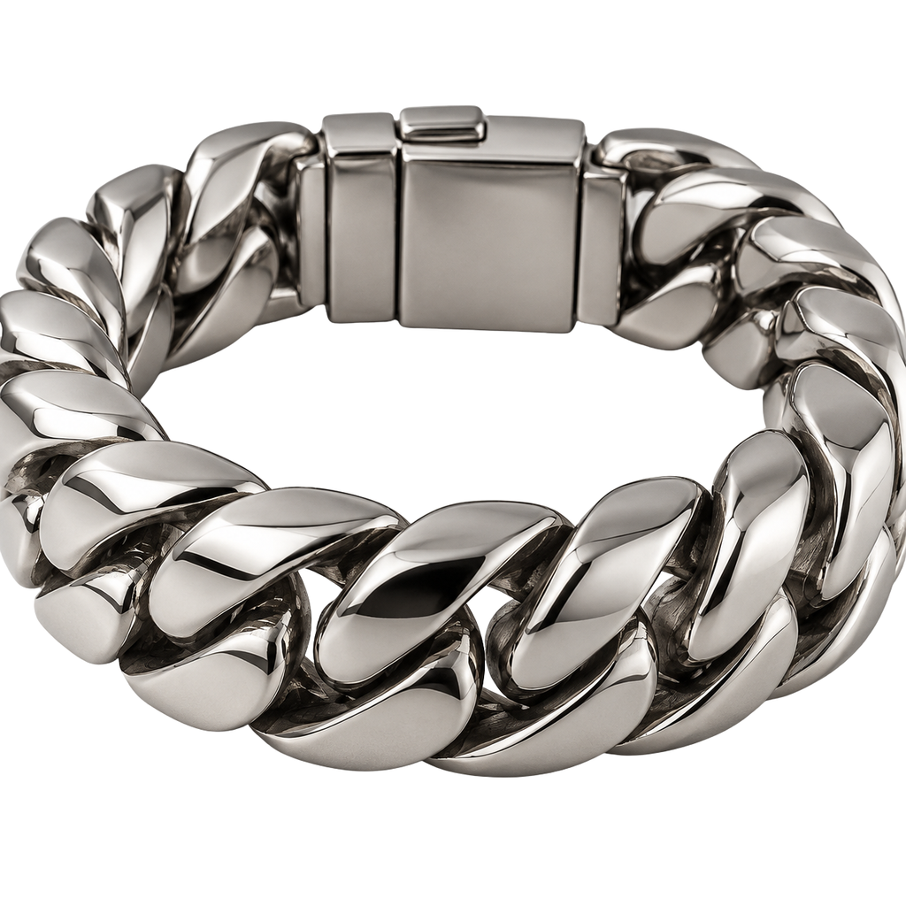 Chunky Stainless Steel Cuban Bracelet | Flinttsdrown